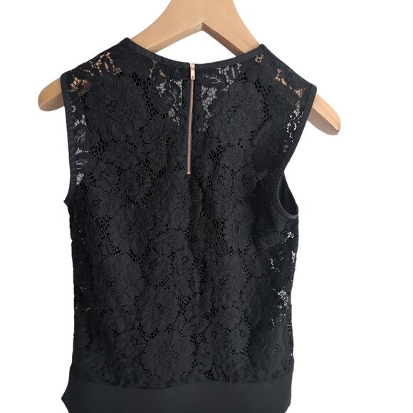 Ted Baker Sasica Lace Back Shell Blouse - Picture 5 of 8